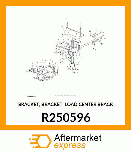 BRACKET, BRACKET, LOAD CENTER BRACK R250596