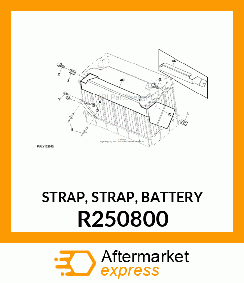 STRAP, STRAP, BATTERY R250800