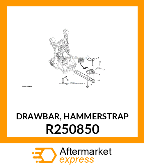 DRAWBAR, HAMMERSTRAP R250850