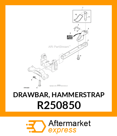 DRAWBAR, HAMMERSTRAP R250850