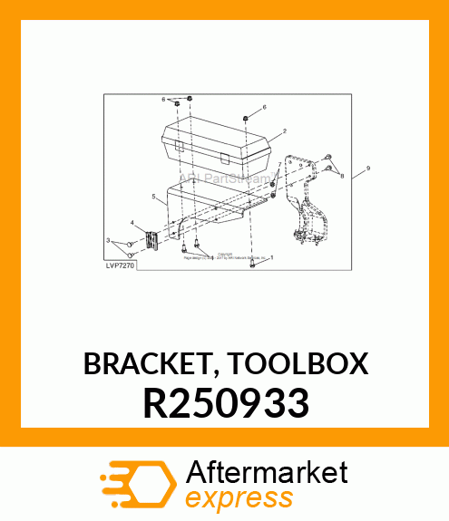 BRACKET, TOOLBOX R250933
