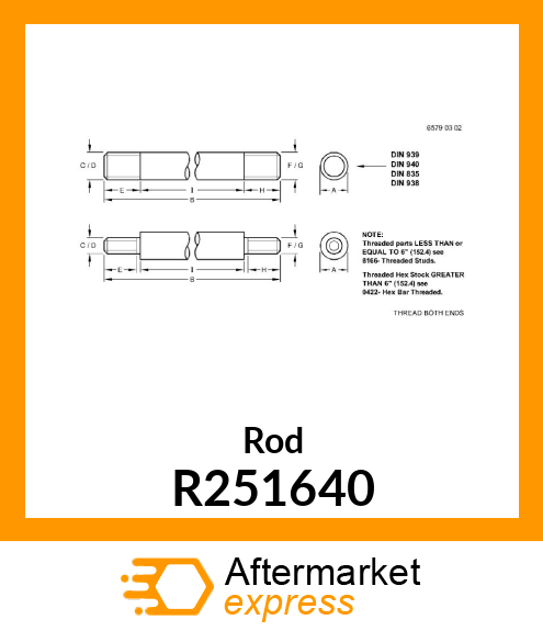 Rod R251640