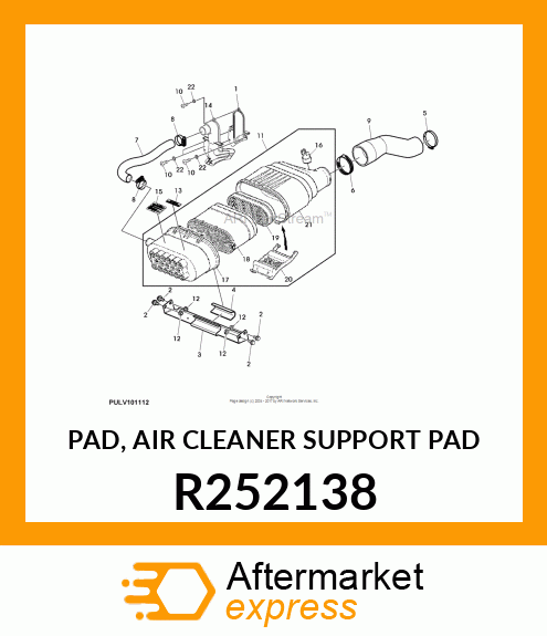 PAD, AIR CLEANER SUPPORT PAD R252138