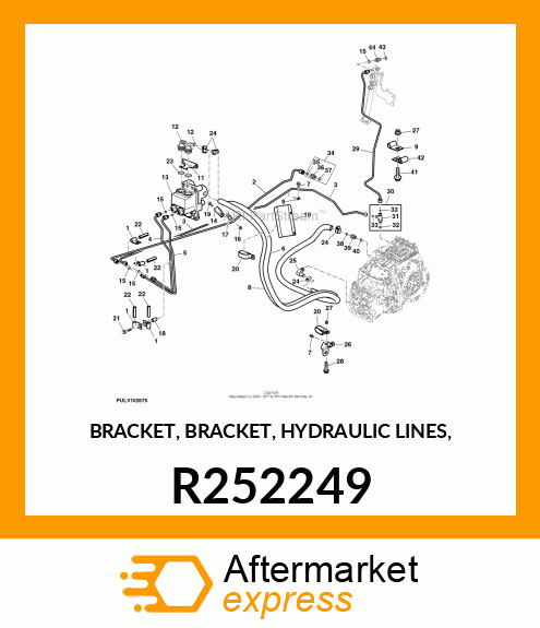 BRACKET, BRACKET, HYDRAULIC LINES, R252249