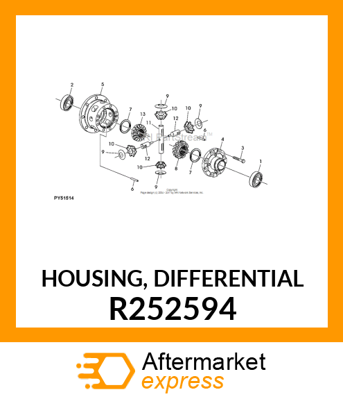 HOUSING, DIFFERENTIAL R252594