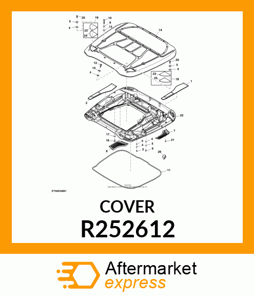 COVER, PRESSURE DUCT, LH R252612