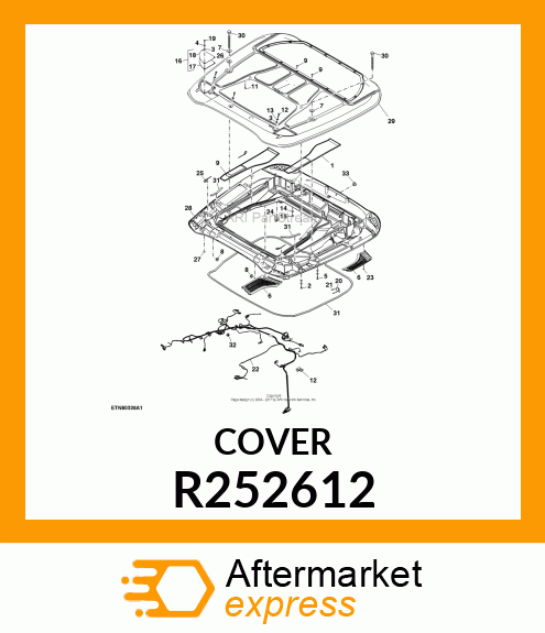 COVER, PRESSURE DUCT, LH R252612