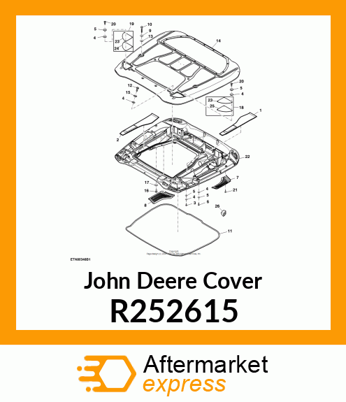 COVER, PRESSURE DUCT, RH R252615