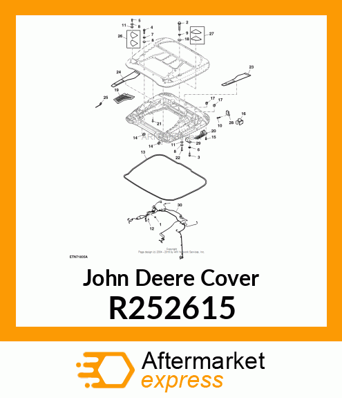 COVER, PRESSURE DUCT, RH R252615