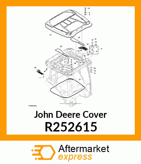 COVER, PRESSURE DUCT, RH R252615