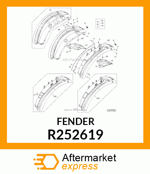 FENDER, FENDER, LH R252619