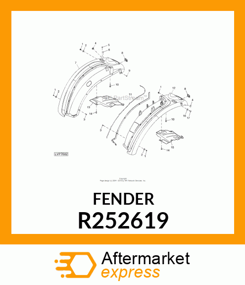 FENDER, FENDER, LH R252619