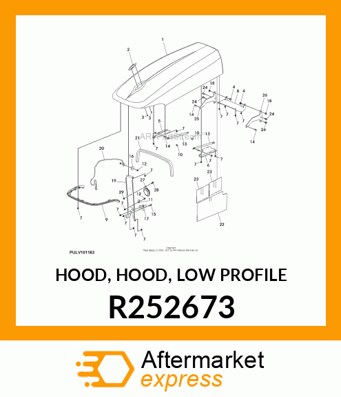 HOOD, HOOD, LOW PROFILE R252673