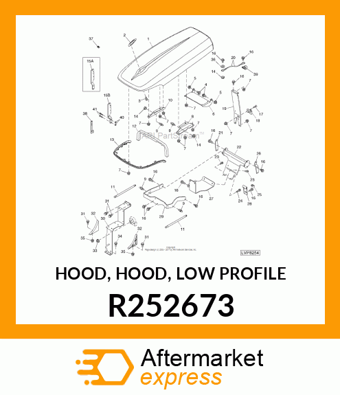 HOOD, HOOD, LOW PROFILE R252673