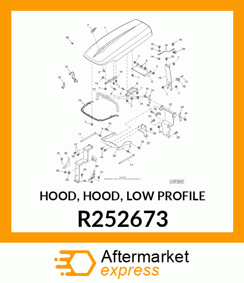 HOOD, HOOD, LOW PROFILE R252673