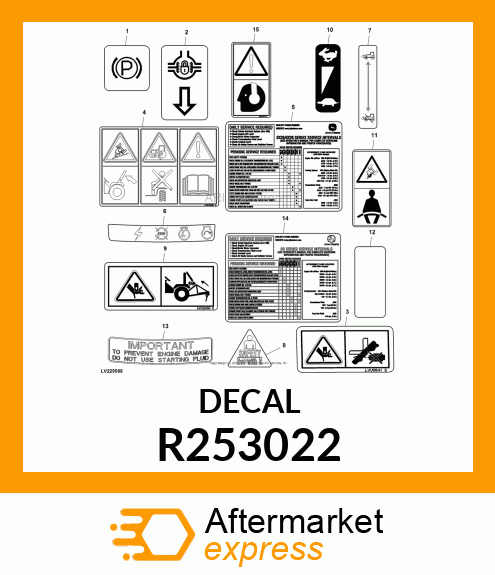 LABEL, MFWD 5025 R253022