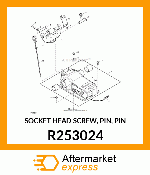 SOCKET HEAD SCREW, PIN, PIN R253024