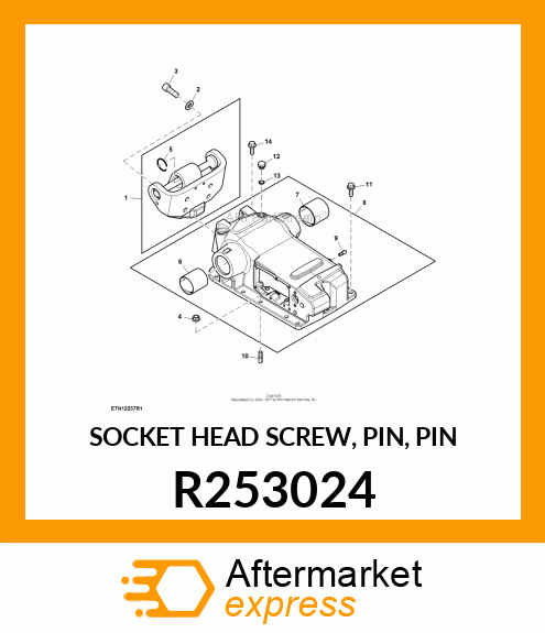 SOCKET HEAD SCREW, PIN, PIN R253024