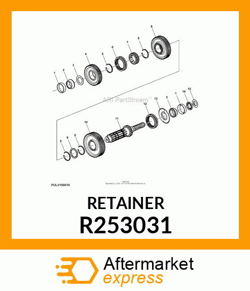 SEALING WASHER, PADDY FIELD, PTO OU R253031