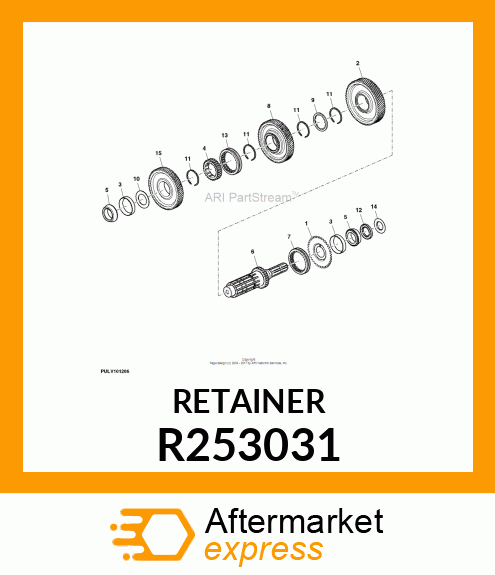 SEALING WASHER, PADDY FIELD, PTO OU R253031