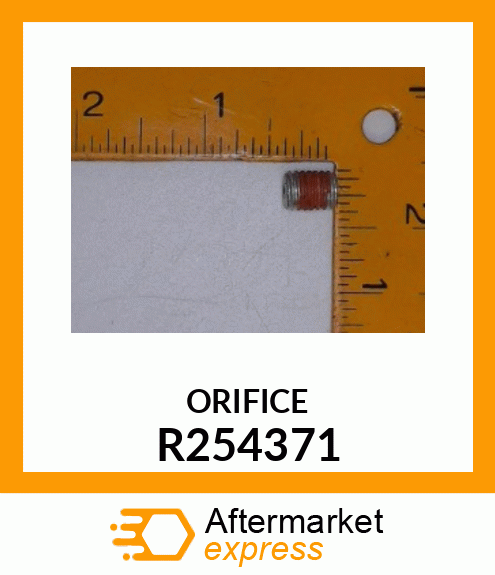 ORIFICE, LUBE PLUG W/ORIFICE R254371