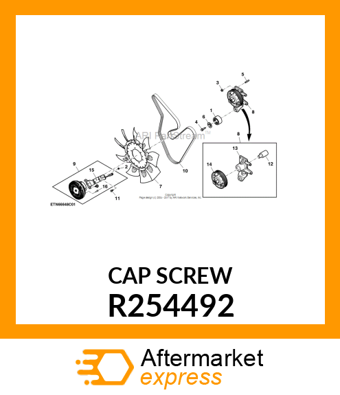 CAP SCREW, EXTERNAL TORX R254492