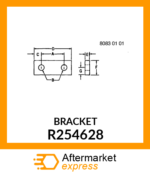 STRAP, BRACKET, MIDFRAME (PST) R254628