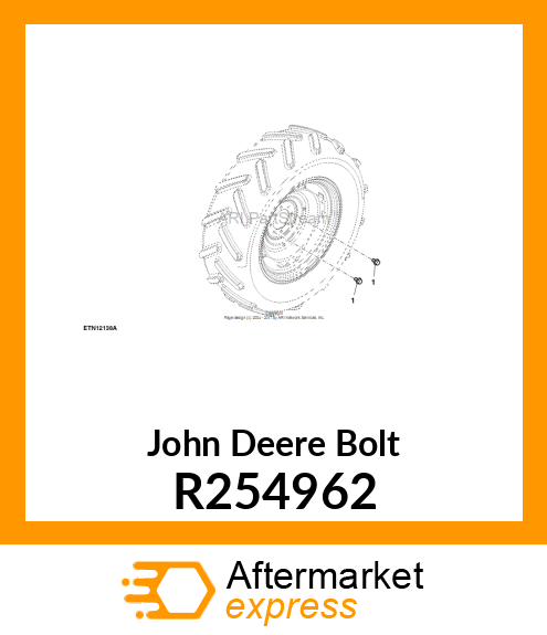 BOLT, HEX FLANGED M20 X 1.5 X 35 R254962