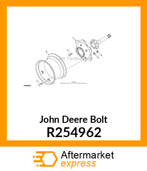 BOLT, HEX FLANGED M20 X 1.5 X 35 R254962