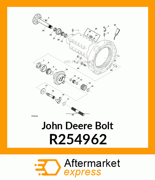 BOLT, HEX FLANGED M20 X 1.5 X 35 R254962