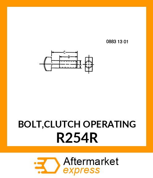 BOLT,CLUTCH OPERATING R254R