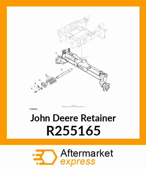 RETAINER, CENTER PIN R255165