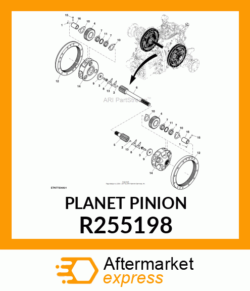 PLANET PINION R255198