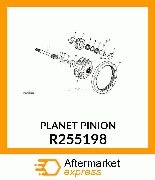 PLANET PINION R255198