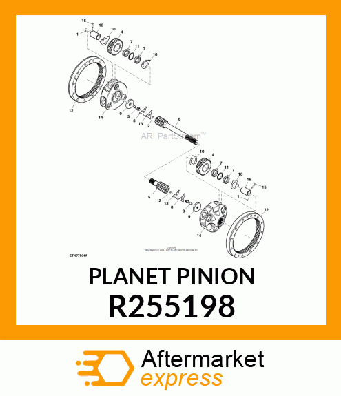 PLANET PINION R255198