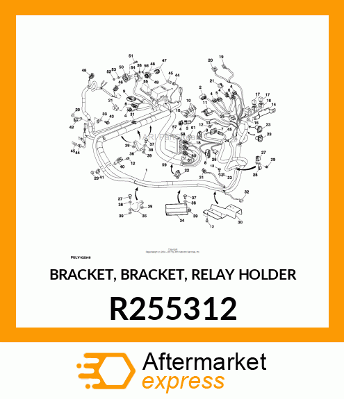 BRACKET, BRACKET, RELAY HOLDER R255312