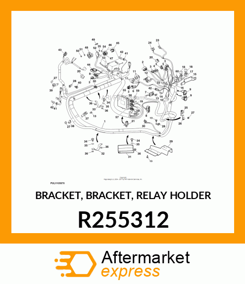 BRACKET, BRACKET, RELAY HOLDER R255312