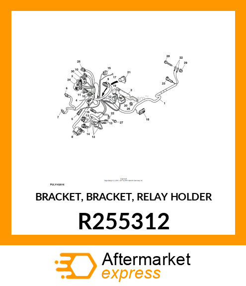 BRACKET, BRACKET, RELAY HOLDER R255312