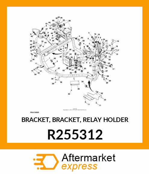 BRACKET, BRACKET, RELAY HOLDER R255312