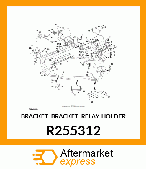 BRACKET, BRACKET, RELAY HOLDER R255312