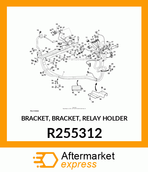 BRACKET, BRACKET, RELAY HOLDER R255312