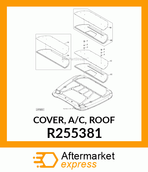 COVER, A/C, ROOF R255381