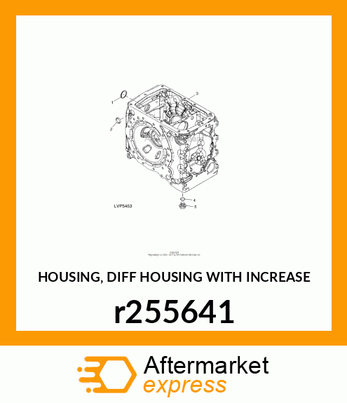 HOUSING, DIFF HOUSING WITH INCREASE r255641