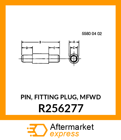 PIN, FITTING PLUG, MFWD R256277