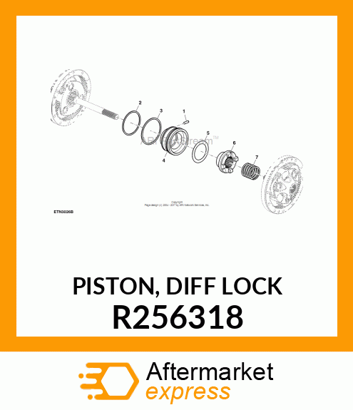 PISTON, DIFF LOCK R256318