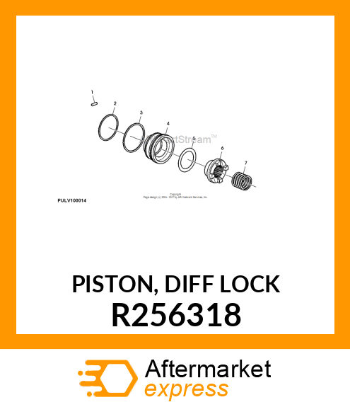 PISTON, DIFF LOCK R256318