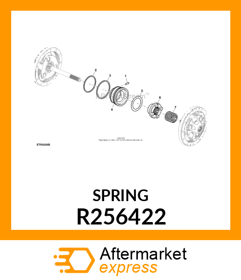 COMPRESSION SPRING, COMPRESSION SPR R256422