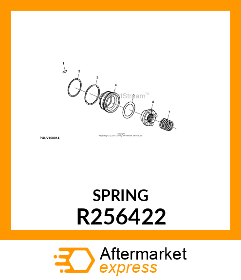 COMPRESSION SPRING, COMPRESSION SPR R256422