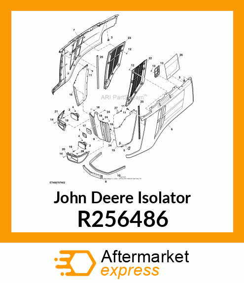 ISOLATOR, HOOD, HORIZONTAL R256486