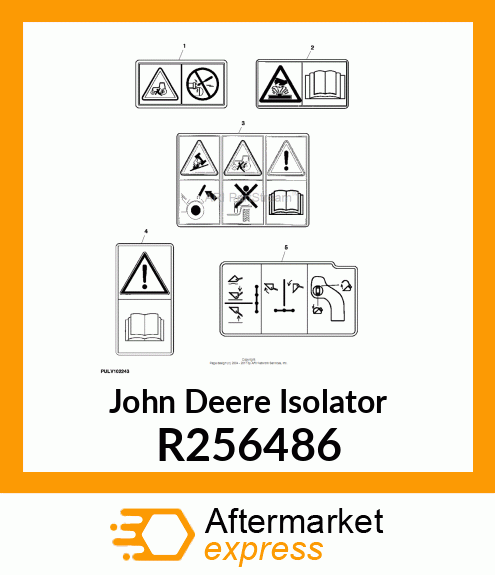 ISOLATOR, HOOD, HORIZONTAL R256486